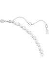 SWAROVSKI White Matrix Tennis Necklace Crystal Pearl (round cut)