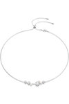 SWAROVSKI White Constella Necklace Crystal Pearl (round cuts)