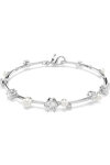 SWAROVSKI White Constella Tennis Bracelet Crystal Pearl (round cuts)