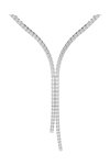 SWAROVSKI White Matrix Y Necklace (round cut)