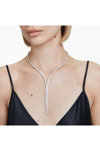 SWAROVSKI White Matrix Y Necklace (round cut)