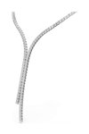 SWAROVSKI White Matrix Y Necklace (round cut)