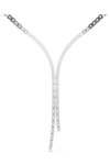 SWAROVSKI White Matrix Y Necklace (round cut)