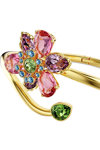 SWAROVSKI Multicolored Idyllia Bangle Flower mixed cuts (Medium)