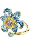 SWAROVSKI Blue Idyllia Open Ring Flower mixed cuts (No 55)