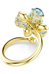 SWAROVSKI Blue Idyllia Open Ring Flower mixed cuts (No 55)