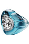 SWAROVSKI Blue Dulcis Cocktail Ring Heart (heart cut) (No 55)