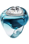 SWAROVSKI Blue Dulcis Cocktail Ring Heart (heart cut) (No 55)