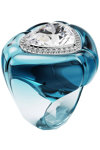 SWAROVSKI Blue Dulcis Cocktail Ring Heart (heart cut) (No 58)