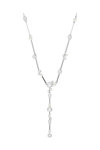 SWAROVSKI White Constella Y Necklace Crystal Pearl (round cuts)