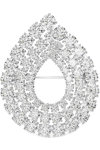 SWAROVSKI White Matrix Brooch (round cut)