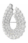 SWAROVSKI White Matrix Brooch (round cut)