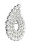 SWAROVSKI White Matrix Brooch (round cut)