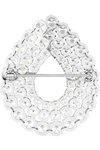 SWAROVSKI White Matrix Brooch (round cut)