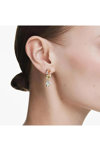 SWAROVSKI Multicolored Gema Drop Earrings assymetrical design (mixed cuts)