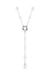 SWAROVSKI White Ariana Grande x Swarovski T Necklace Crystal Pearl