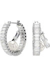 SWAROVSKI White Ariana Grande x Swarovski Hoop Earrings