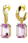 SWAROVSKI Purple Millenia Drop Earrings (octagon cut)