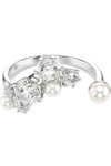 SWAROVSKI White Constella Open Ring Crystal Pearl round cuts (No 55)