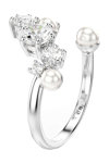 SWAROVSKI White Constella Open Ring Crystal Pearl round cuts (No 55)