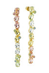 SWAROVSKI Multicolored Gema Drop Earrings assymetrical design (mixed cuts)