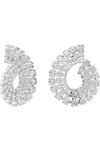 SWAROVSKI White Matrix Hoop Earrings (mixed round cuts)