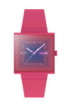 SWATCH Essentials Squarely Berry Two Tone Silicone Strap