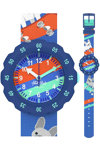 FLIK FLAK Skating Frenchie Multicolor Plastic Strap