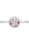 DOUKISSA NOMIKOU Celeste Ruby Ring Silver (One Size)