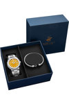 BEVERLY HILLS POLO CLUB Silver Stainless Steel Bracelet Gift Set