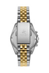 BEVERLY HILLS POLO CLUB Diamonds Dual Time Two Tone Stainless Steel Bracelet