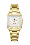 BEVERLY HILLS POLO CLUB Crystals Gold Stainless Steel Bracelet