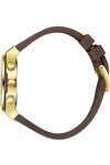 BEVERLY HILLS POLO CLUB Dual Time Brown Rubber Strap