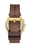 BEVERLY HILLS POLO CLUB Dual Time Brown Rubber Strap